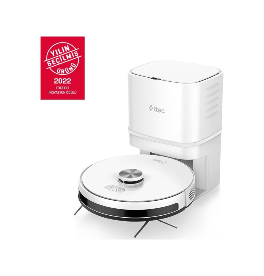 ttec Robi ProMaster+ Otomatik Toz Boşaltma Sistemli Akıllı Robot Süpürge