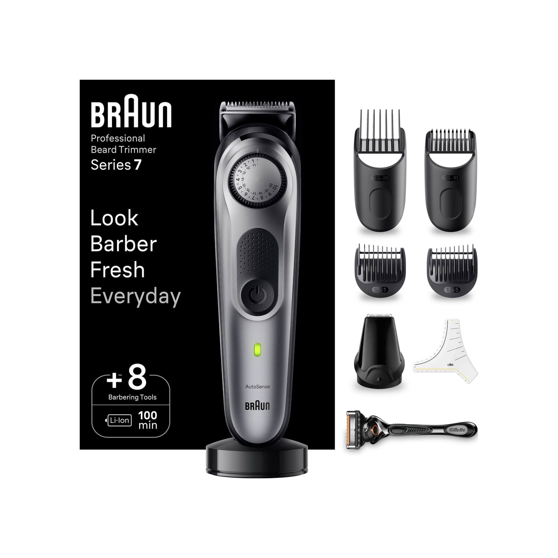 Braun Series 7 Bt7420 Sakal Düzeltici Gri - Gümüş
