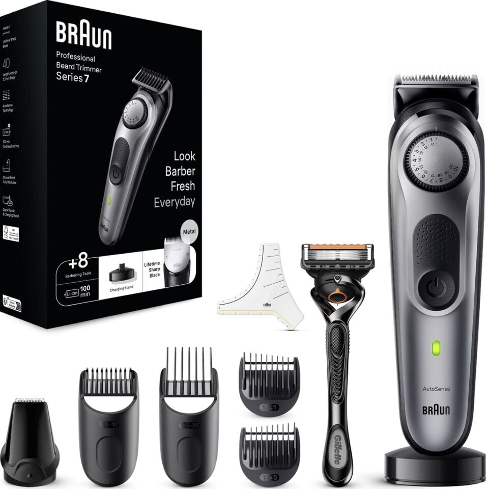 Braun Series 7 Bt7420 Sakal Düzeltici Gri - Gümüş