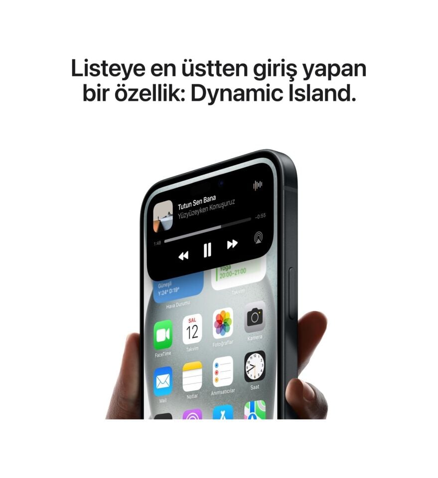 Apple iPhone 15 128 GB (Apple Türkiye Garantili) Siyah 128 GB