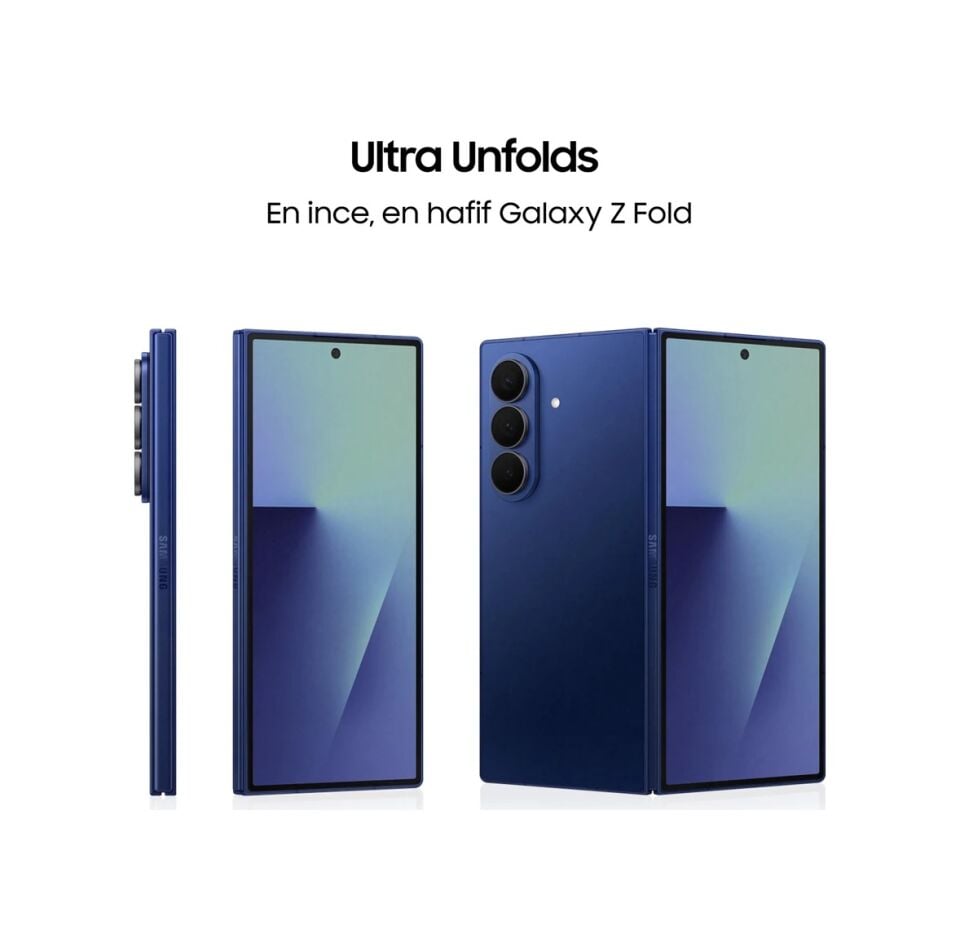 Samsung Galaxy Z Fold7 512 GB (Samsung Türkiye Garantili) Gölge Mavisi 512 GB