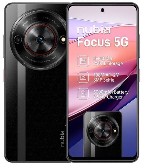 Zte Nubıa Focus 5G  6 GB 256 GB Siyah (Teşhir)