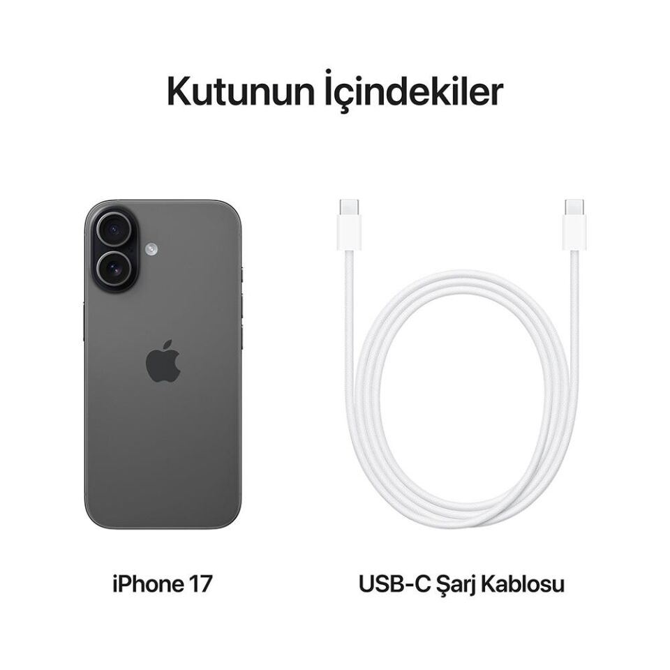 Apple iPhone 17 256 GB  (Apple Türkiye Garantili) Siyah 256 GB