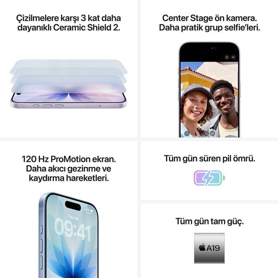 Apple iPhone 17 256 GB  (Apple Türkiye Garantili) Siyah 256 GB