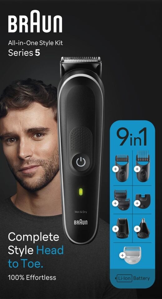 Braun Series 5 MGK5410 Hepsi Bir Arada Şekillendirme Seti Siyah