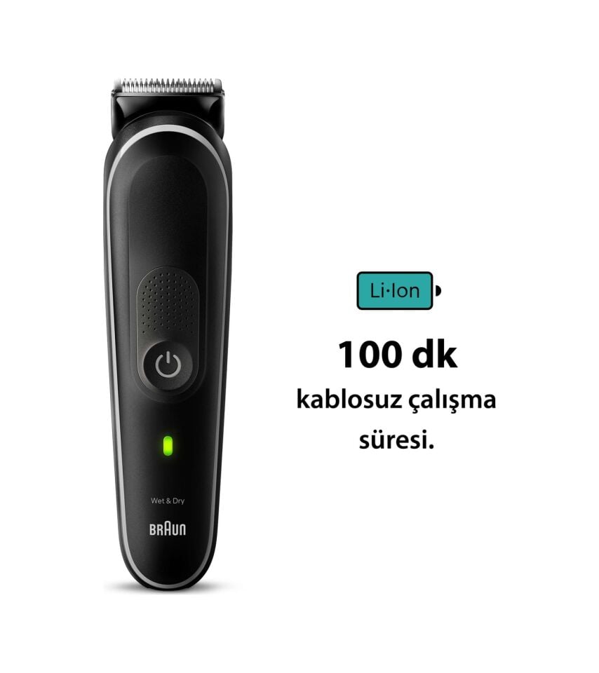 Braun Series 5 MGK5410 Hepsi Bir Arada Şekillendirme Seti Siyah