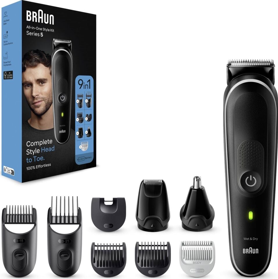 Braun Series 5 MGK5410 Hepsi Bir Arada Şekillendirme Seti Siyah