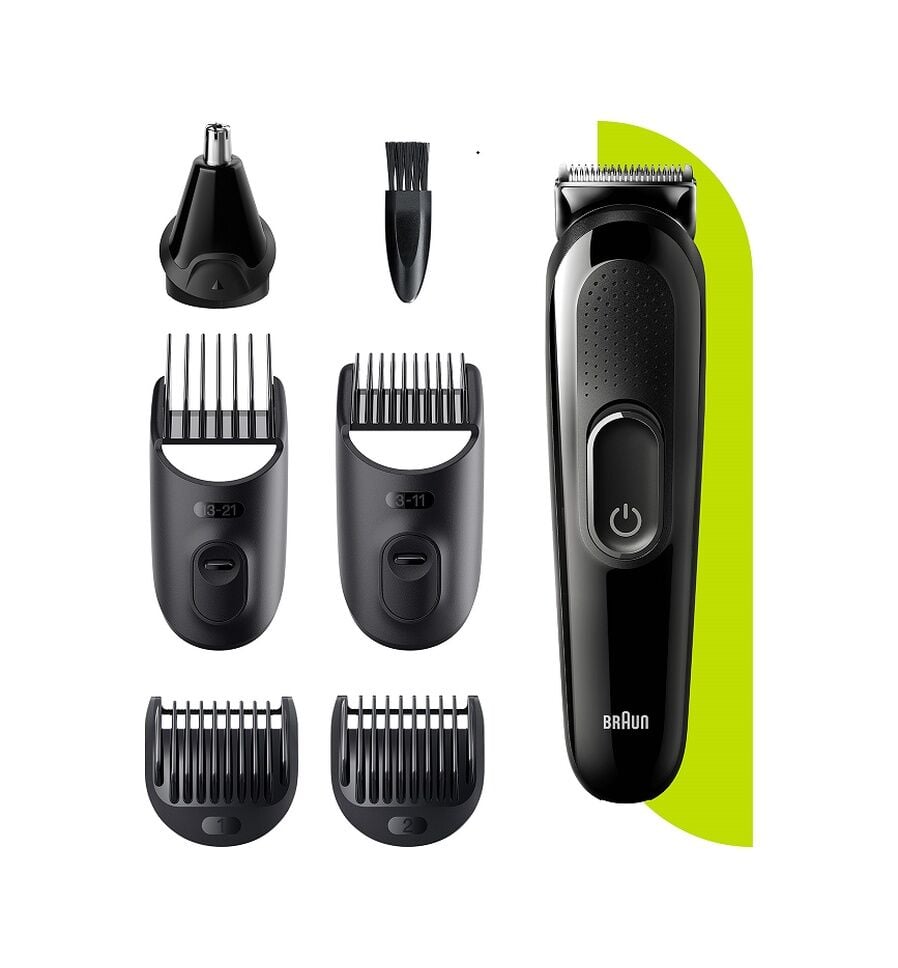 Braun MGK 3320 Erkek Bakım Kiti 6'sı 1 Arada Şekillendirici Siyah