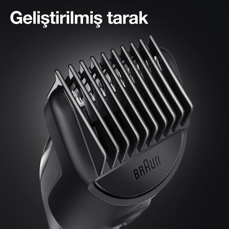 Braun MGK 3320 Erkek Bakım Kiti 6'sı 1 Arada Şekillendirici Siyah