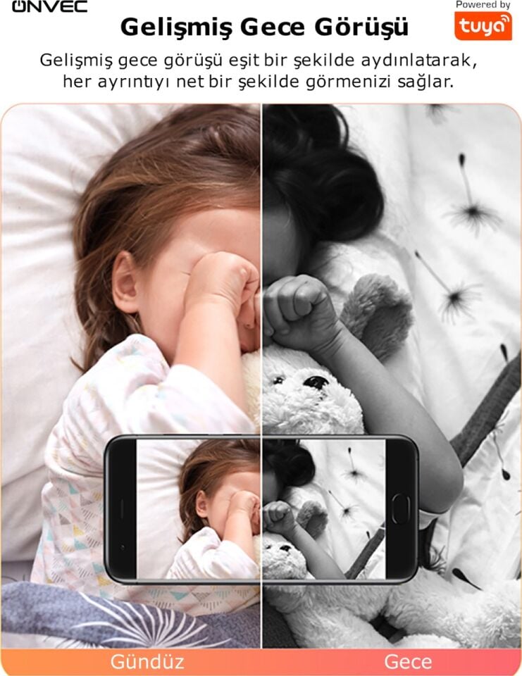Onvec 2Gen Tuya Wifi Destekli 1080P Akıllı Kamera