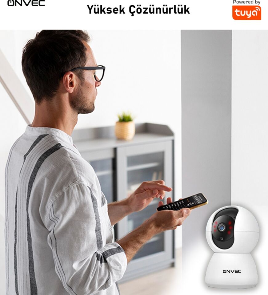 Onvec 2Gen Tuya Wifi Destekli 1080P Akıllı Kamera