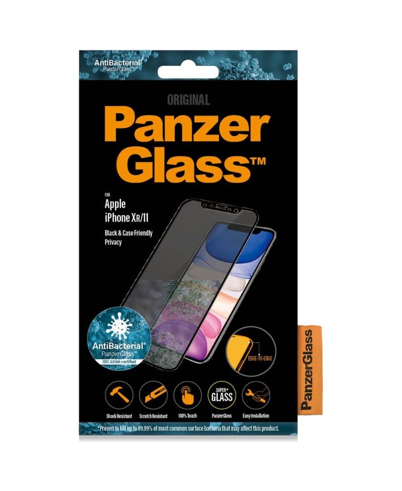 Panzerglass Apple Uyumlu iPhone 11 Xr Tam Koruma Gizli/hayalet Çerçeve Aparatlı Ekran Koruyucu