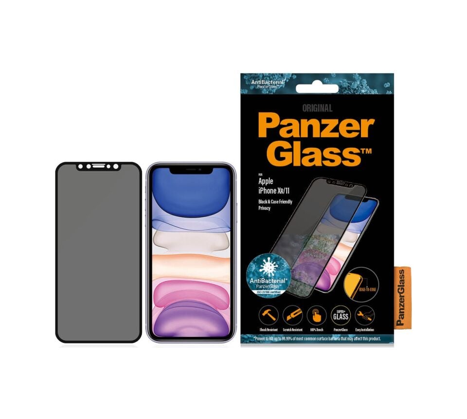 Panzerglass Apple Uyumlu iPhone 11 Xr Tam Koruma Gizli/hayalet Çerçeve Aparatlı Ekran Koruyucu