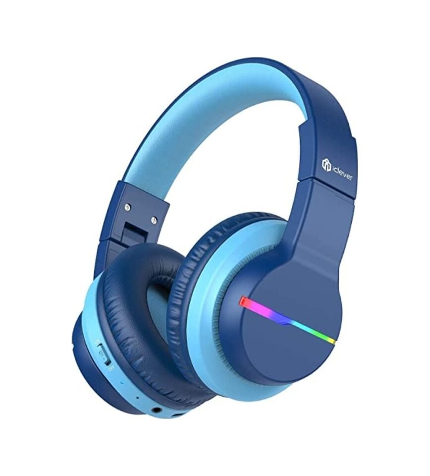 İclever BTH12 Bluetooth 5.3 Kulak Üstü Çocuk Kulaklık Mavi