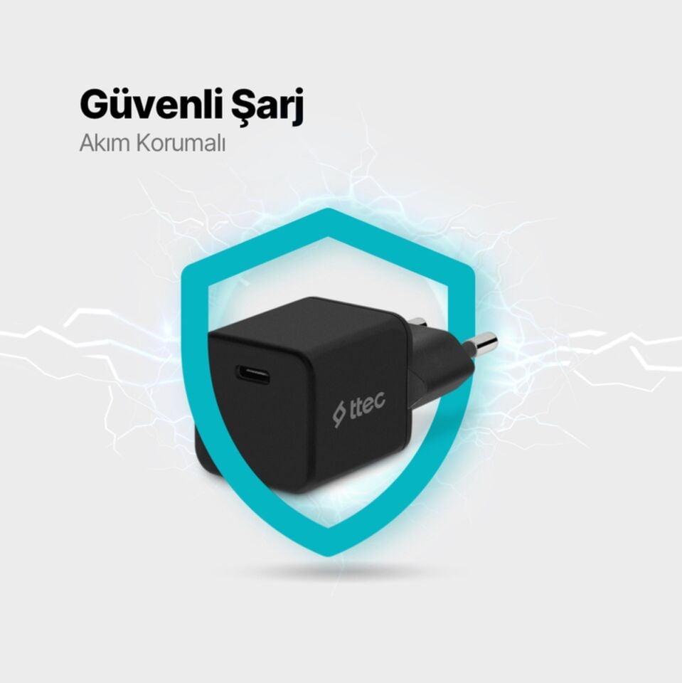 Ttec SmartCharger 20W PD Seyahat Hızlı Şarj Aleti
