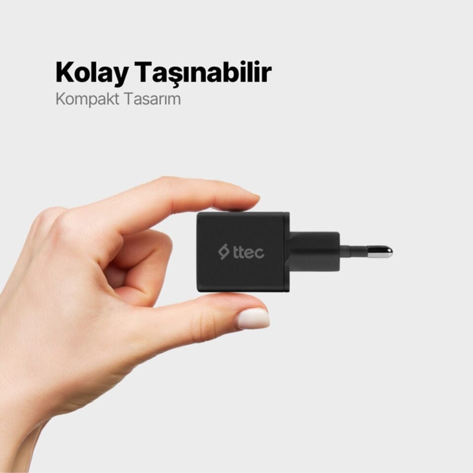 Ttec SmartCharger 20W PD Seyahat Hızlı Şarj Aleti