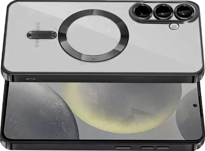 Newface Samsung Uyumlu Galaxy A37 5g Kross Magneticsafe Kapak - Siyah Şeffaf