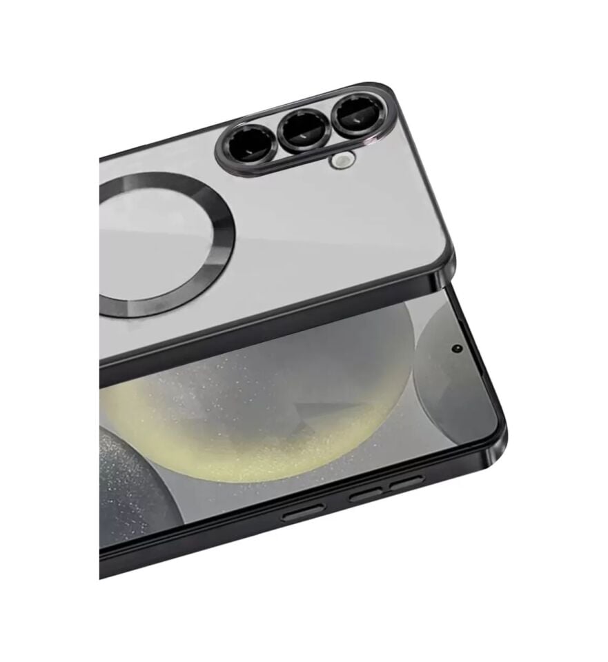Newface Samsung Uyumlu Galaxy A37 5g Kross Magneticsafe Kapak - Siyah Şeffaf