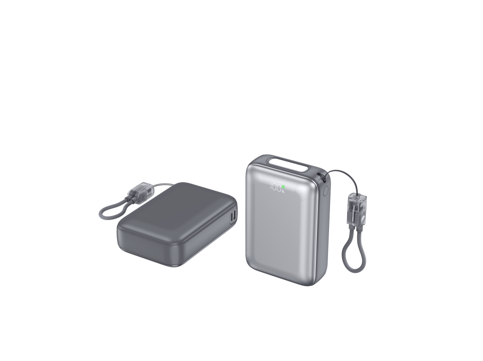 Shaza Nexa Serisi 20.000 Mah Kendinden Kablolu Powerbank - Gri