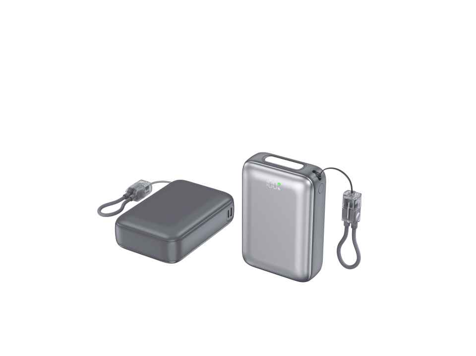 Shaza Nexa Serisi 20.000 Mah Kendinden Kablolu Powerbank - Gri
