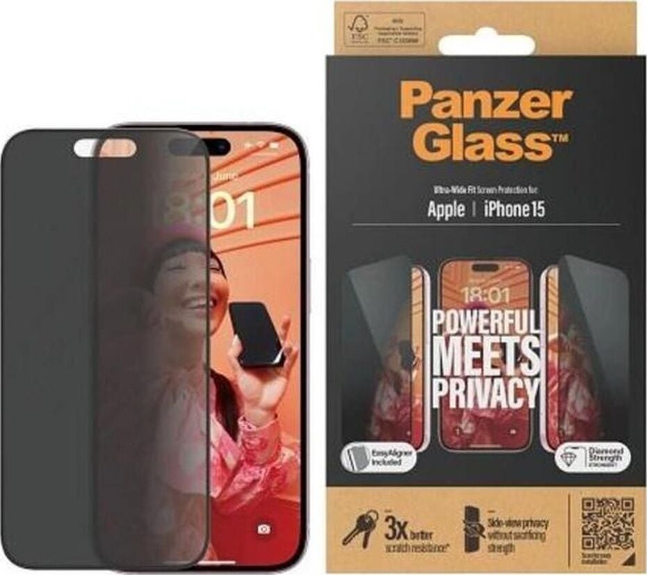 Apple iPhone 15 Uyumlu Uwf Privacy Wa, Ekran Koruyucu