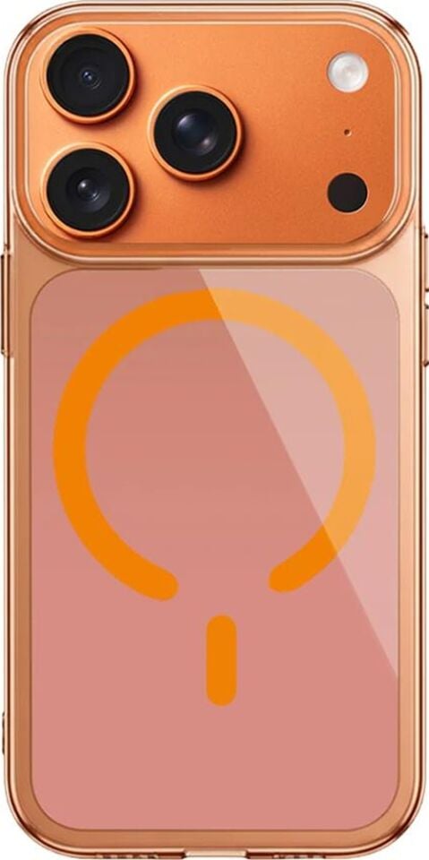 Bikapak Magslım Apple Uyumlu iPhone 17 Pro Max Turuncu Kapak