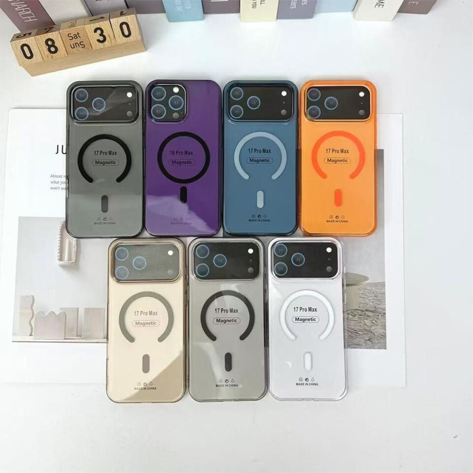 Bikapak Magslım Apple Uyumlu iPhone 17 Pro Max Turuncu Kapak
