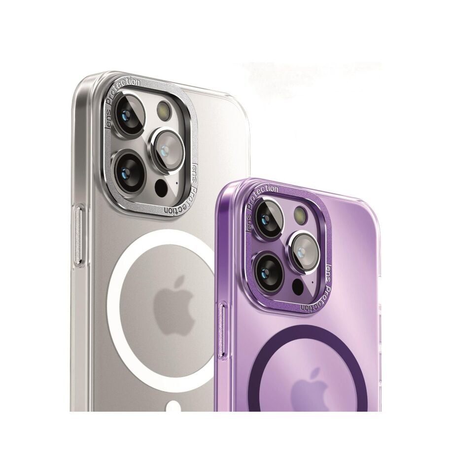 BİKAPAK Magmist Apple Uyumlu iPhone 14 Pro Max Derin Mor Kapak Derin Mor