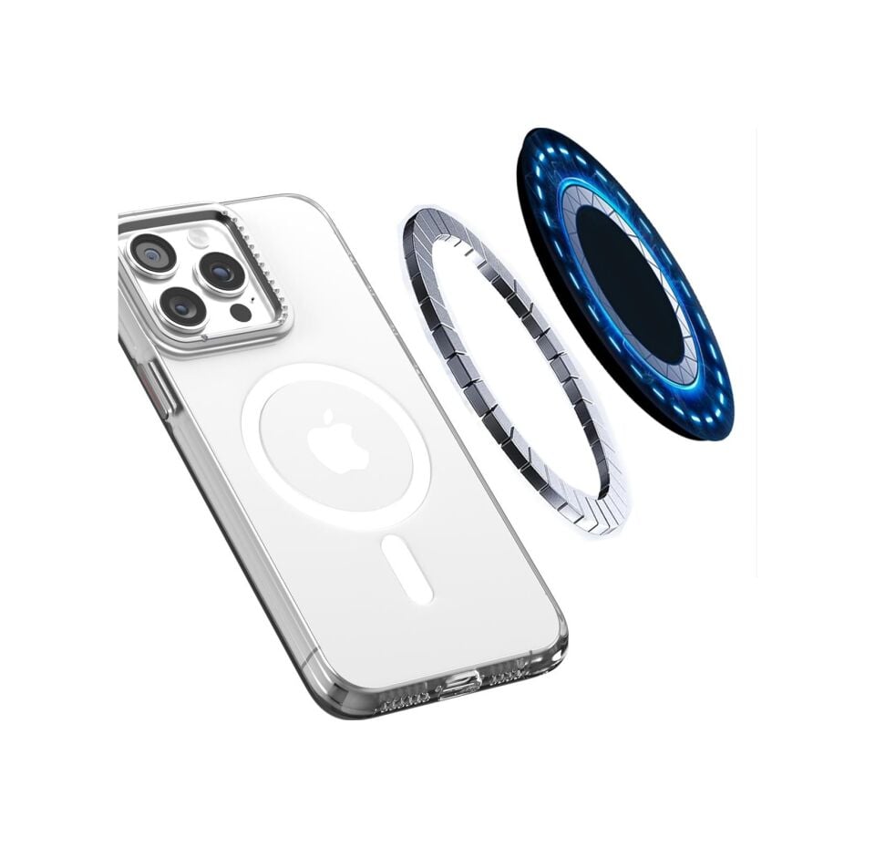 Bikapak Maglove Apple Uyumlu iPhone 16 Şeffaf Kapak
