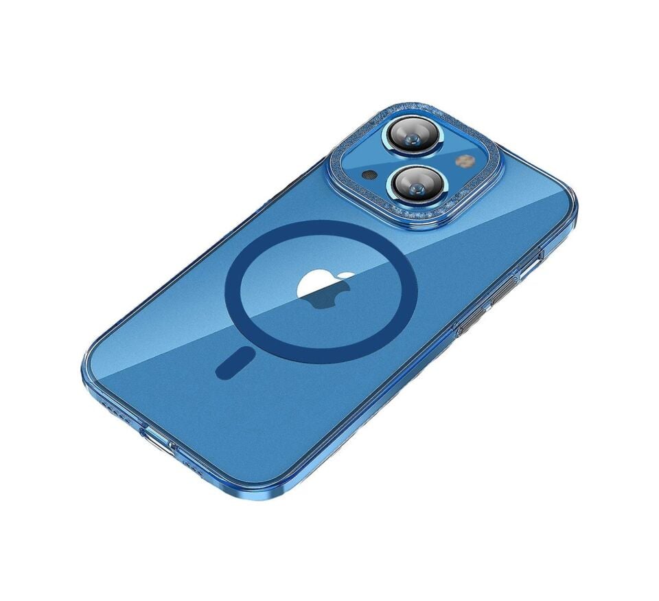Bikapak Magfıt Apple Uyumlu iPhone 15 Mavi Kapak Mavi