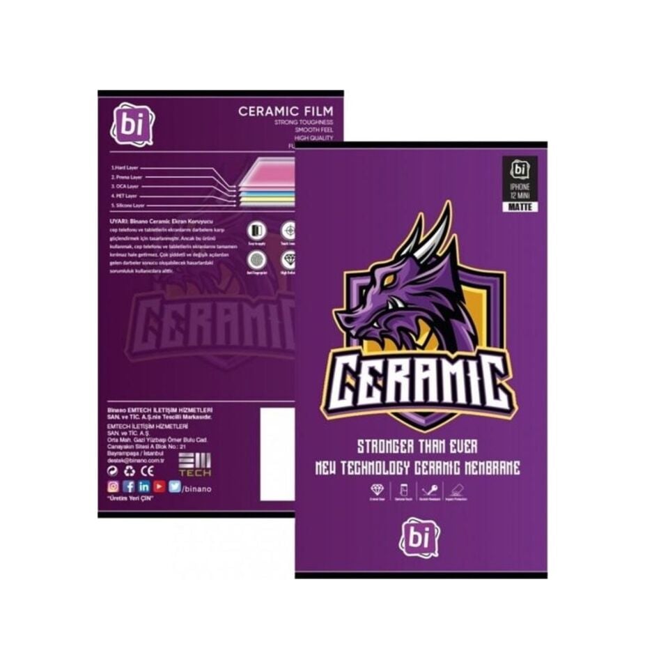 Binano Ceramıc Apple Uyumlu   iPhone 11 / Xr Ekran Koruyucu
