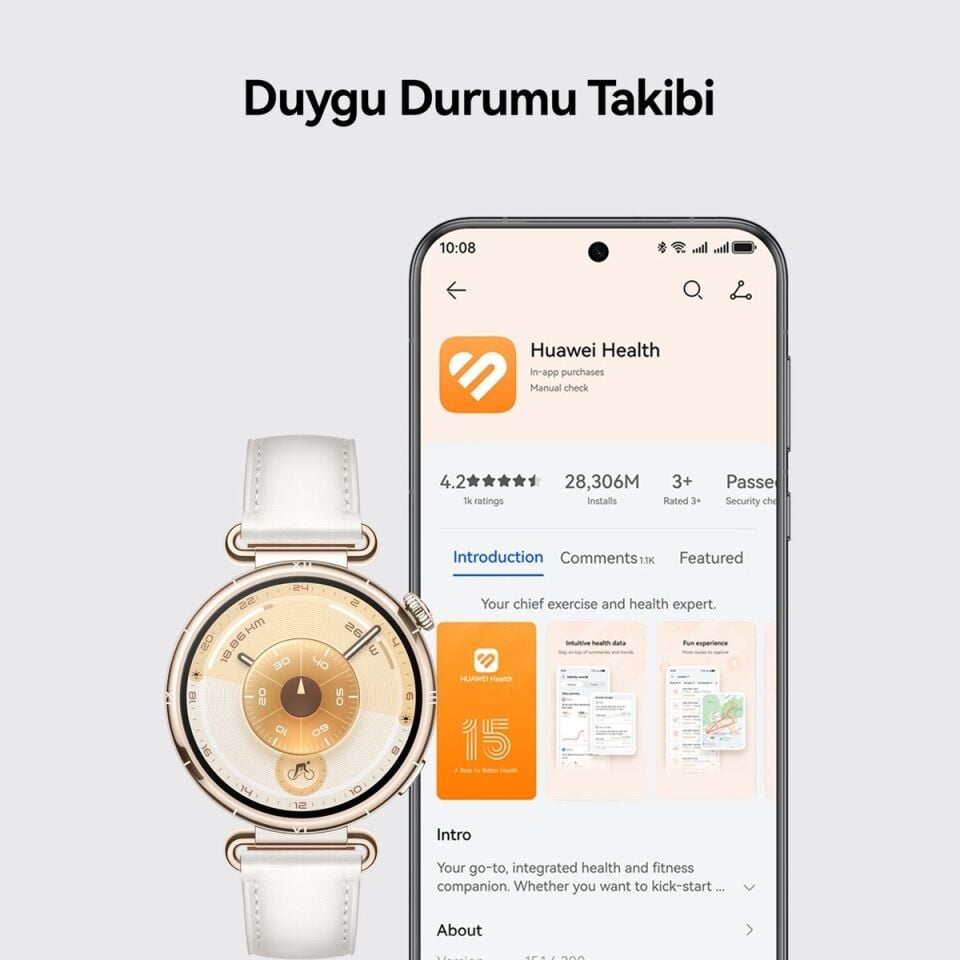 Huawei Watch GT 6 46 MM Akıllı Saat (Distribütör Garantili) Siyah
