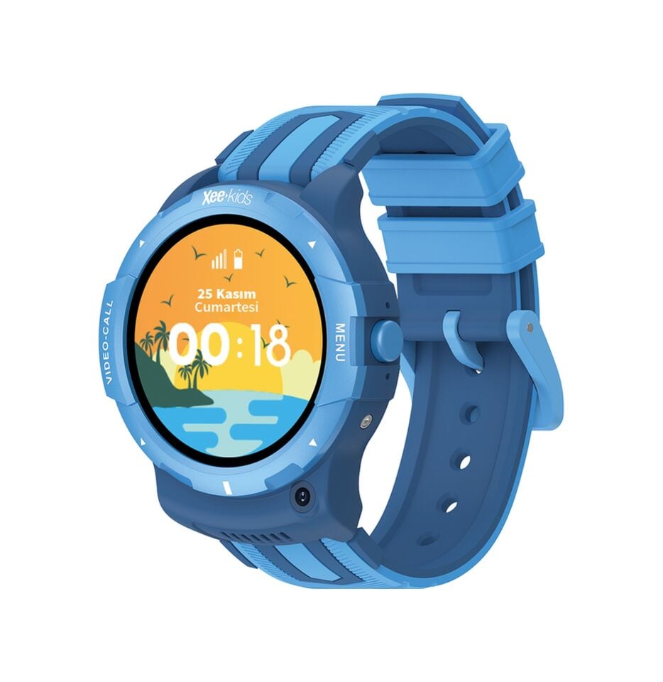 Ixtech Xee-Kids 11 SIM Kartlı Akıllı Çocuk Saati (Distribütör Garantili) Mavi