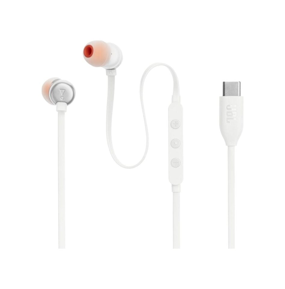 JBL Tune 310C USB-C Kulakiçi Kablolu Kulaklık Beyaz
