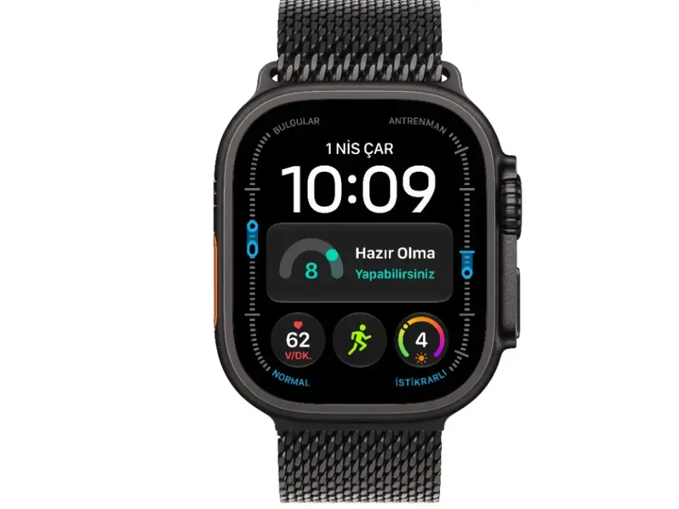 Apple Watch Ultra 4 GPS + Cellular 49 mm Titanyum Kasa ve Milanese Loop - Medium