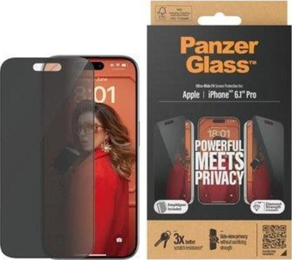 Panzerglass Apple iPhone 15 Pro Uyumlu Uwf Privacy Wa, Ekran Koruyucu
