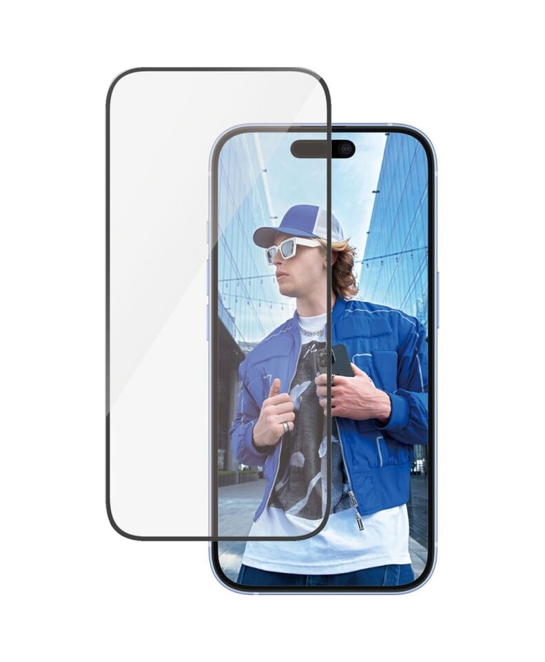 Panzerglass Apple Uyumlu iPhone 16 15 Ultra-wide Fit Çerçeve Aparatlı Tam Koruma Ekran Koruyucu