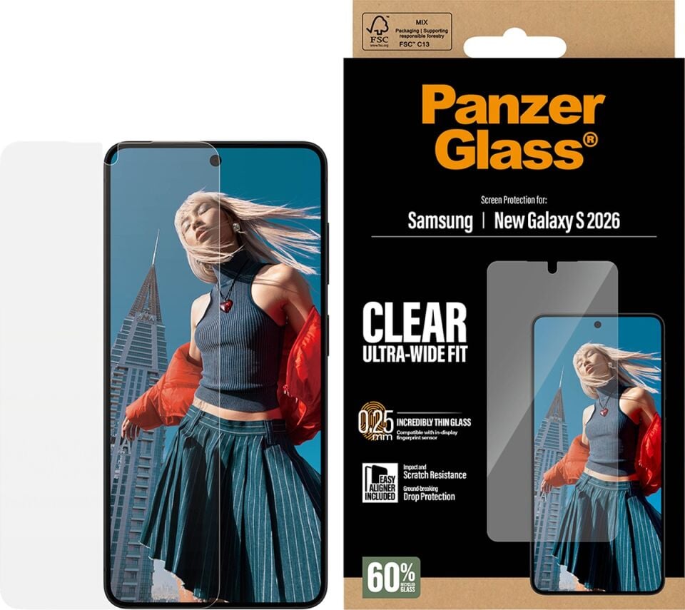 Panzerglass Samsung Uyumlu Galaxy S26 / Uwf Hizalama Aparatlı Ekran Koruyucu
