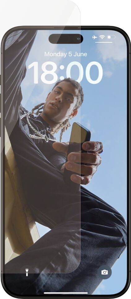 Safe By Panzerglass Apple Uyumlu iPhone 15 Pro Max Ultra wide Fit Çerçeve Aparatlı Tam Koruma Ekran Koruyucu