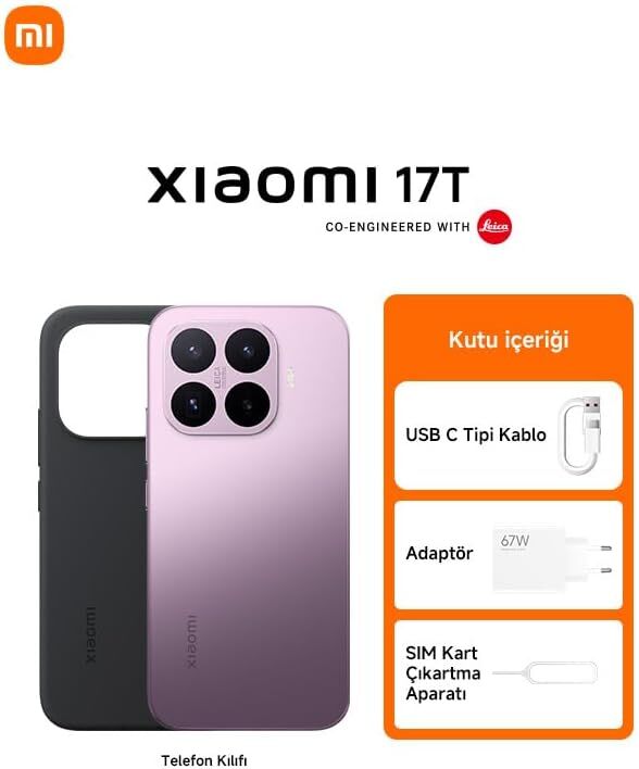 Xiaomi 17T 5G 256 GB 12 GB Ram (Xiaomi Türkiye Garantili) Mor