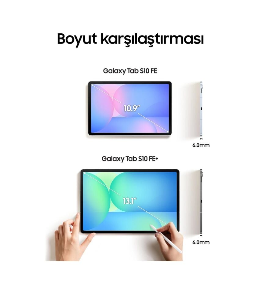 Samsung Galaxy Tab S10 FE 8 GB 128 GB 10.9'' / SM-X520 Tablet Gümüş