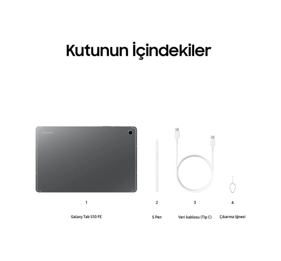 Samsung Galaxy Tab S10 FE 8 GB 128 GB 10.9'' / SM-X520 Tablet Gümüş