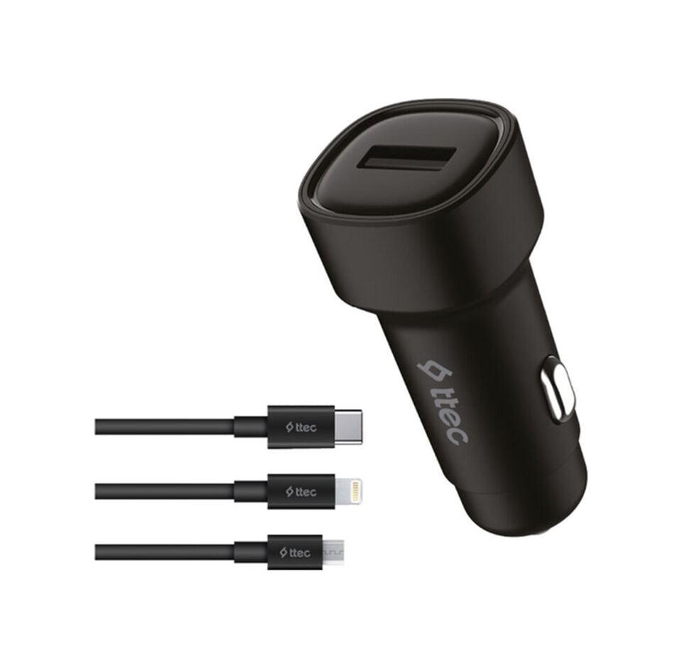 Smartcharger 2.4a Araç Şarj Aleti + Trio Kablo