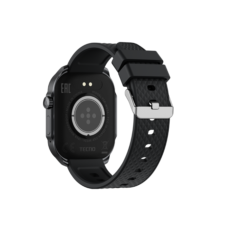Tecno Watch 3 Active 2.01'' Akıllı Saat (Tecno Türkiye Garantili) Siyah