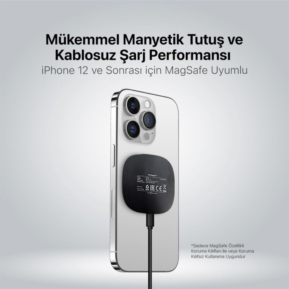 Ttec 2ks25b Aircharger M Kit Magsafe Uyumlu Kablosuz Pd 20w Seyahat Hızlı Şarj Aleti