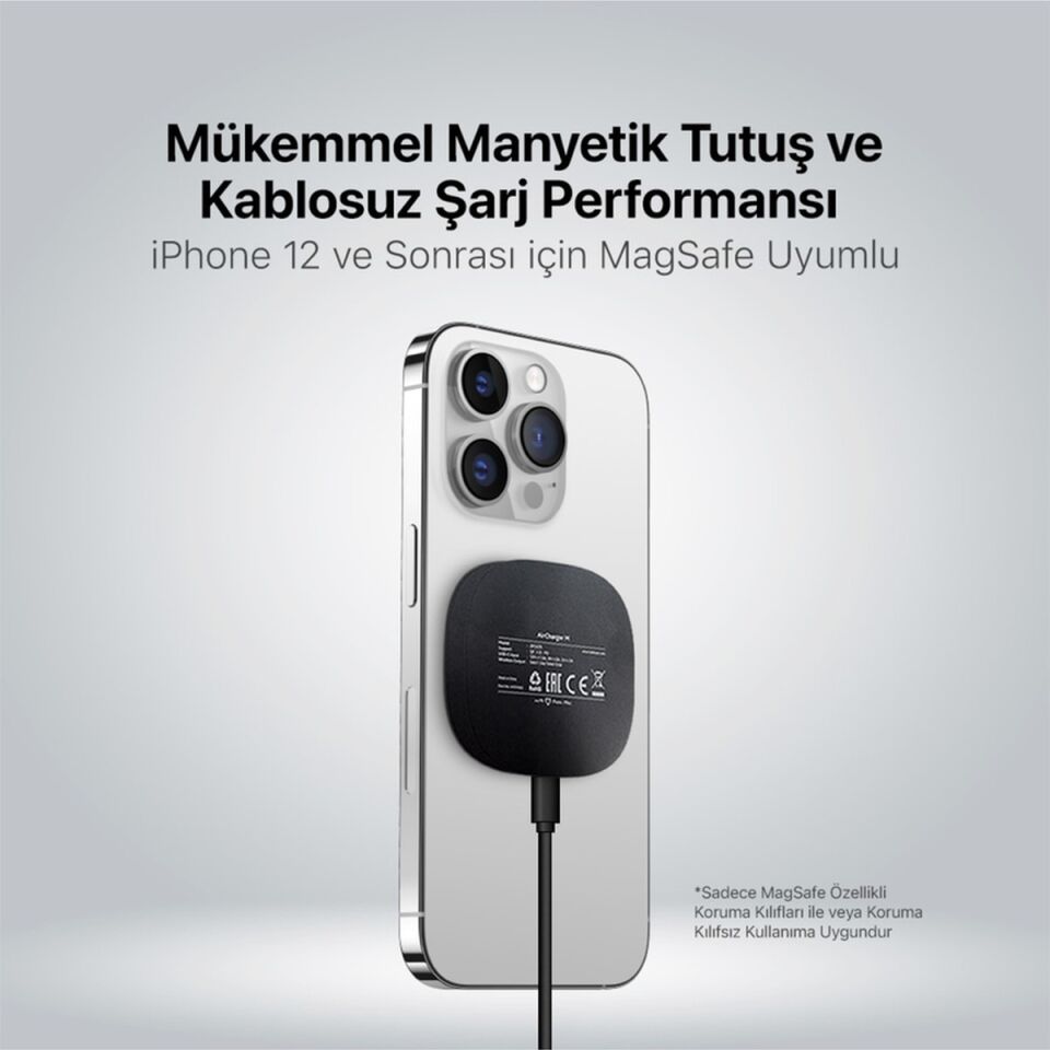 Ttec 2ks25b Aircharger M Kit Magsafe Uyumlu Kablosuz Pd 20w Seyahat Hızlı Şarj Aleti