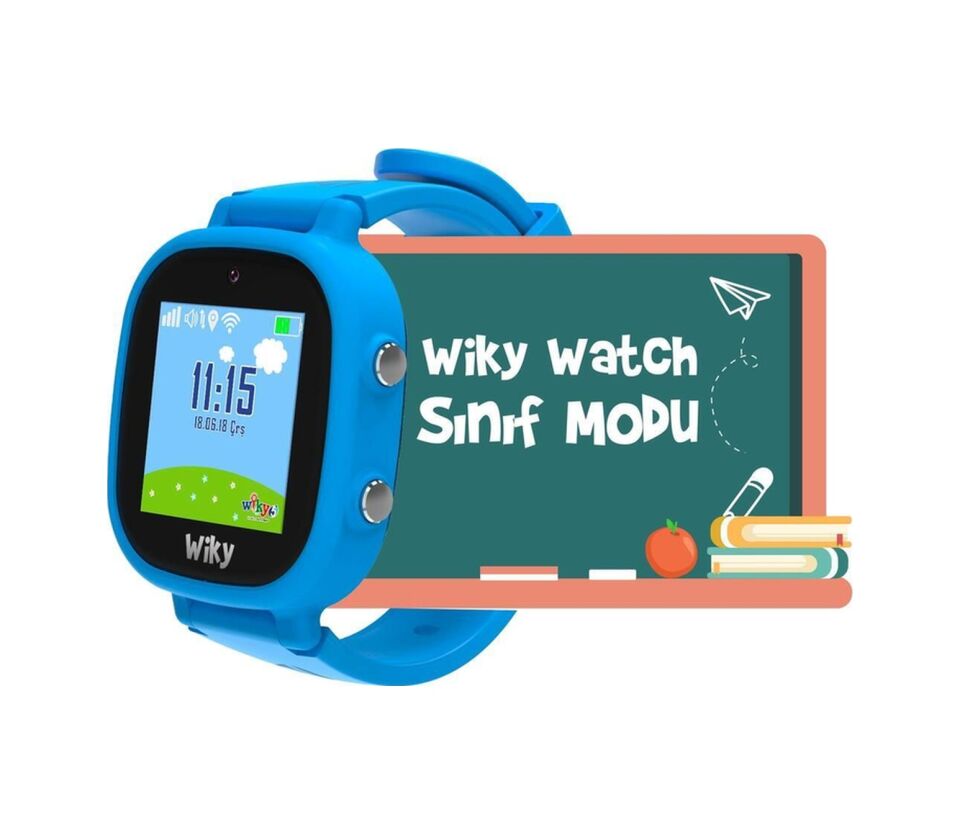 Wiky Watch 5E e-SIM Akıllı Çocuk Saati (İthalatçı Garantili) Mavi