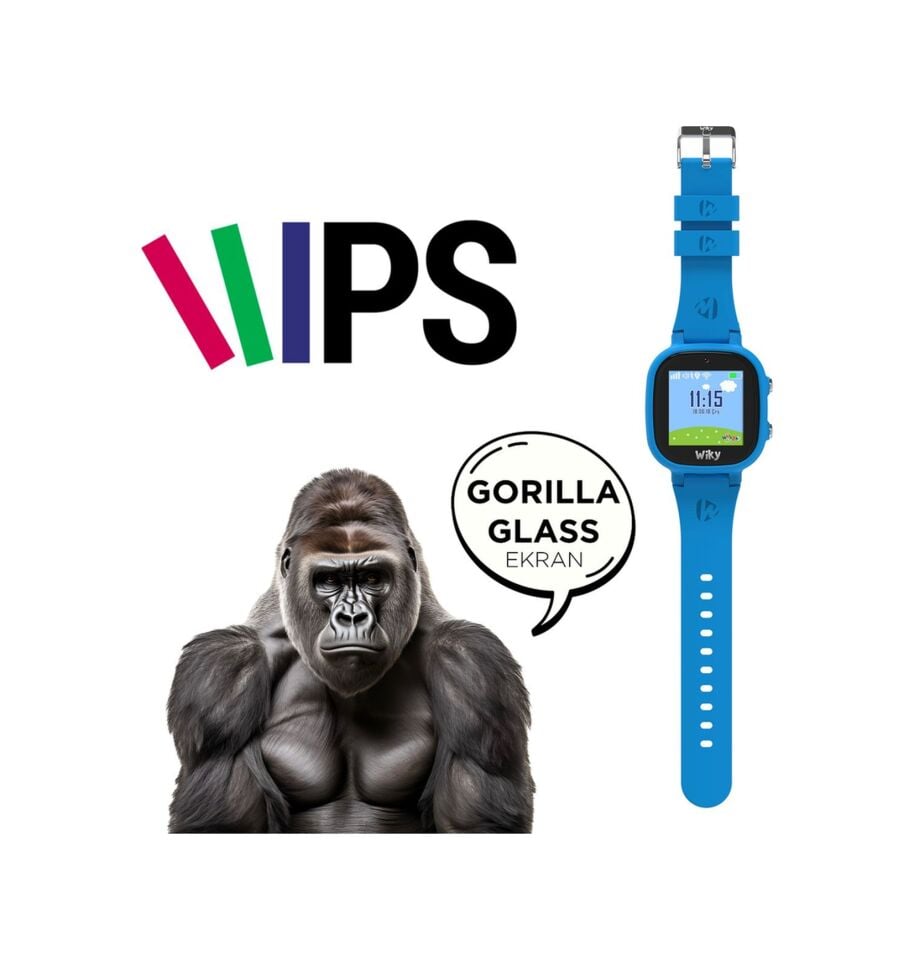 Wiky Watch 5E e-SIM Akıllı Çocuk Saati (İthalatçı Garantili) Mavi