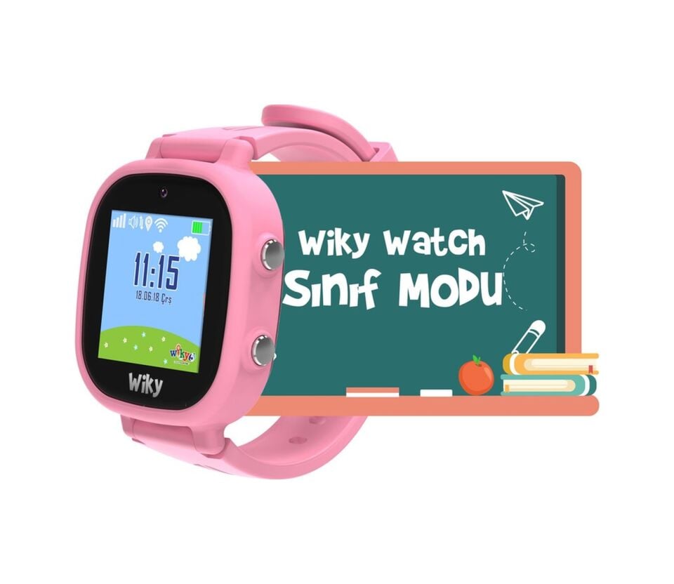 Wiky Watch 5E e-SIM Akıllı Çocuk Saati (İthalatçı Garantili) Pembe