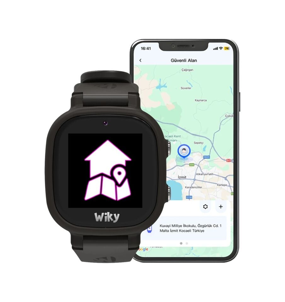 Wiky Watch 5E e-SIM Akıllı Çocuk Saati (İthalatçı Garantili) Siyah